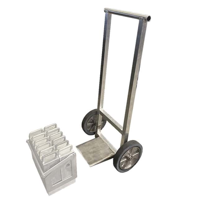 Trolley hand truck for crane counterweights
