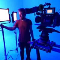 MovieTech Scooter Dolly on Set