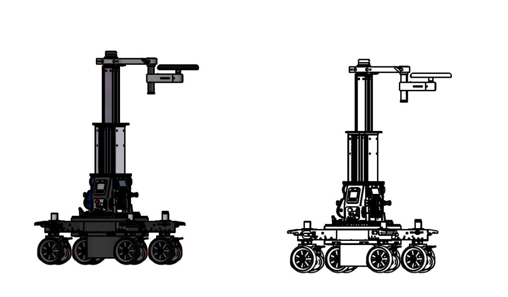 Magnum Dolly V Zeichnung Ausgefahren