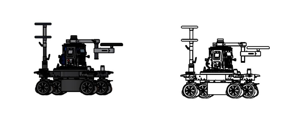 Magnum Dolly Zeichnung Eingefahren